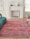 Zahara Oasis Collection Area Rug -  Tangier Rectangle Rust Red  lifestyle 5