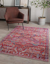 Zahara Oasis Collection Area Rug -  Tangier Rectangle Rust Red  lifestyle 3