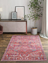 Zahara Oasis Collection Area Rug -  Tangier Rectangle Rust Red  lifestyle 6