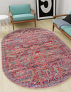 Zahara Oasis Collection Area Rug -  Tangier Oval Rust Red  lifestyle 90