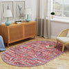 Zahara Oasis Collection Area Rug -  Tangier Oval Rust Red  lifestyle 103