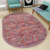 Zahara Oasis Collection Area Rug -  Tangier Oval Rust Red  lifestyle 108