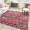 Zahara Oasis Collection Area Rug -  Tangier Square Rust Red  lifestyle 109