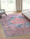 Zahara Oasis Collection Area Rug -  Fez Rectangle Blue  lifestyle 2