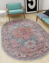 Zahara Oasis Collection Area Rug -  Fez Oval Blue  lifestyle 85