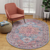 Zahara Oasis Collection Area Rug -  Fez Oval Blue  lifestyle 102