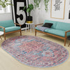 Zahara Oasis Collection Area Rug -  Fez Oval Blue  lifestyle 106