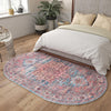 Zahara Oasis Collection Area Rug -  Fez Oval Blue  lifestyle 109