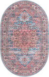 Zahara Oasis Collection Area Rug -  Fez Oval Blue  lifestyle 30