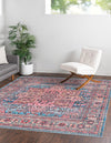 Zahara Oasis Collection Area Rug -  Fez Square Blue  lifestyle 35