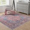 Zahara Oasis Collection Area Rug -  Fez Square Blue  lifestyle 99