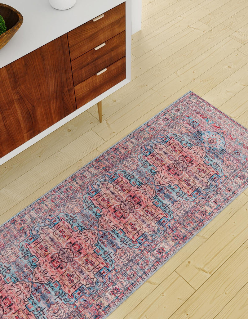 Zahara Oasis Collection Area Rug -  Fez Runner Blue  lifestyle 88