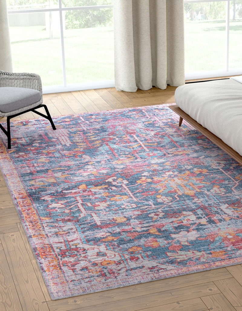 Zahara Oasis Collection Area Rug -  Nador Rectangle Navy Blue  lifestyle 2