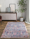 Zahara Oasis Collection Area Rug -  Nador Rectangle Navy Blue  lifestyle 6