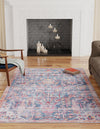 Zahara Oasis Collection Area Rug -  Nador Rectangle Navy Blue  lifestyle 22