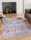 Zahara Oasis Collection Area Rug -  Nador Rectangle Navy Blue  lifestyle 24