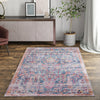 Zahara Oasis Collection Area Rug -  Nador Rectangle Navy Blue  lifestyle 28