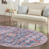 Zahara Oasis Collection Area Rug -  Nador Oval Navy Blue  lifestyle 101