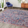 Zahara Oasis Collection Area Rug -  Nador Square Navy Blue  lifestyle 97