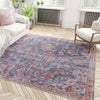 Zahara Oasis Collection Area Rug -  Nador Square Navy Blue  lifestyle 106