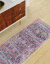 Zahara Oasis Collection Area Rug -  Nador Runner Navy Blue  lifestyle 92