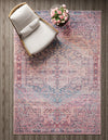 Zahara Oasis Collection Area Rug -  Agadir Rectangle Antique Rust Red  lifestyle 8