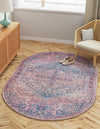 Zahara Oasis Collection Area Rug -  Agadir Oval Antique Rust Red  lifestyle 34