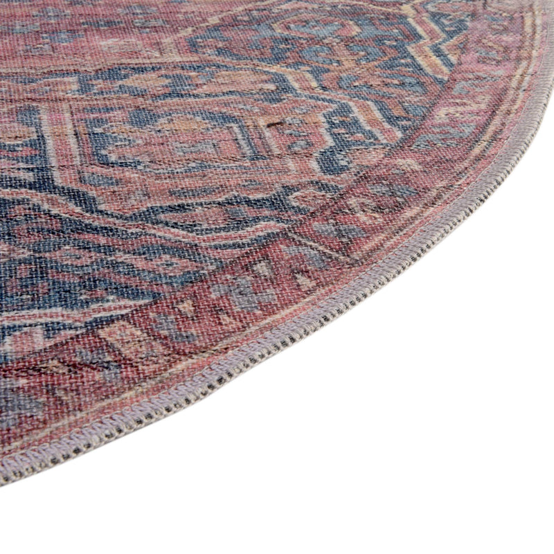 Zahara Oasis Collection Area Rug -  Agadir Oval Antique Rust Red  lifestyle 54