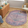 Zahara Oasis Collection Area Rug -  Agadir Oval Antique Rust Red  lifestyle 92