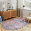 Zahara Oasis Collection Area Rug -  Agadir Oval Antique Rust Red  lifestyle 96