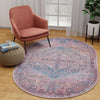 Zahara Oasis Collection Area Rug -  Agadir Oval Antique Rust Red  lifestyle 100