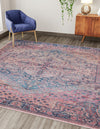 Zahara Oasis Collection Area Rug -  Agadir Square Antique Rust Red  lifestyle 36