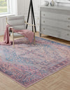 Zahara Oasis Collection Area Rug -  Agadir Square Antique Rust Red  lifestyle 41