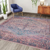 Zahara Oasis Collection Area Rug -  Agadir Square Antique Rust Red  lifestyle 93