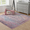 Zahara Oasis Collection Area Rug -  Agadir Square Antique Rust Red  lifestyle 97