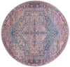 Zahara Oasis Collection Area Rug -  Agadir Round Antique Rust Red  lifestyle 32