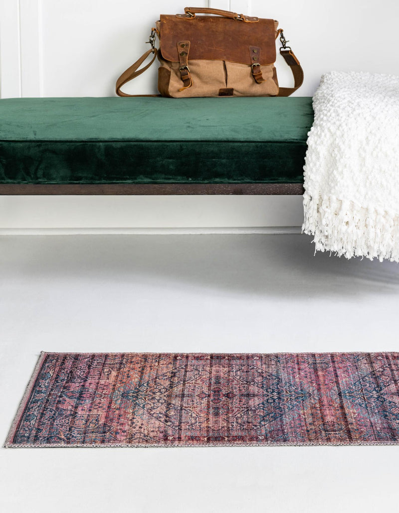 Zahara Oasis Collection Area Rug -  Agadir Runner Antique Rust Red  lifestyle 45