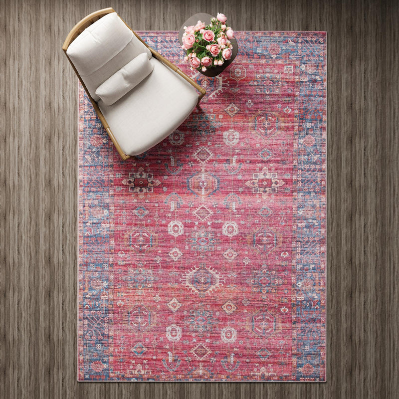 Zahara Oasis Collection Area Rug -  Ouarzazate Rectangle Antique Red  lifestyle 29