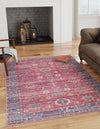 Zahara Oasis Collection Area Rug -  Ouarzazate Rectangle Antique Red  lifestyle 3