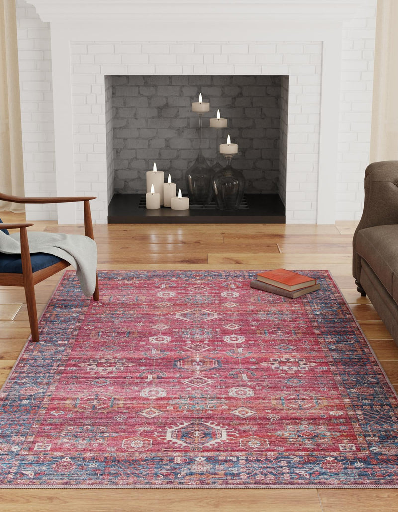 Zahara Oasis Collection Area Rug -  Ouarzazate Rectangle Antique Red  lifestyle 22