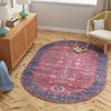 Zahara Oasis Collection Area Rug -  Ouarzazate Oval Antique Red  lifestyle 98