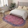 Zahara Oasis Collection Area Rug -  Ouarzazate Oval Antique Red  lifestyle 111