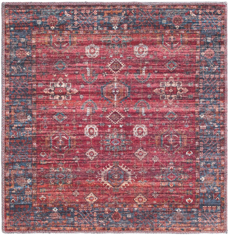 Zahara Oasis Collection Area Rug -  Ouarzazate Square Antique Red  lifestyle 35