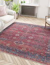 Zahara Oasis Collection Area Rug -  Ouarzazate Square Antique Red  lifestyle 90