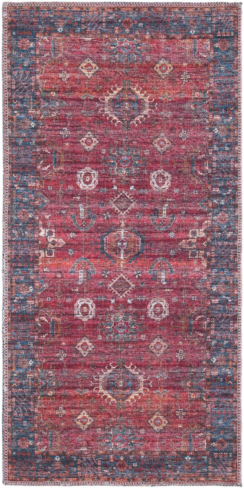 Zahara Oasis Collection Area Rug -  Ouarzazate Runner Antique Red  lifestyle 37