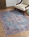 Zahara Oasis Collection Area Rug -  Casablanca Rectangle Blue  lifestyle 20