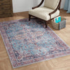 Zahara Oasis Collection Area Rug -  Casablanca Rectangle Blue  lifestyle 27