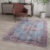 Zahara Oasis Collection Area Rug -  Casablanca Rectangle Blue  lifestyle 29