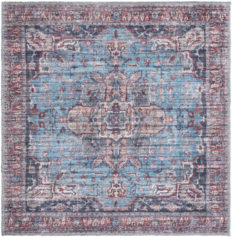 Zahara Oasis Collection Area Rug -  Casablanca Square Blue  lifestyle 31