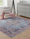 Zahara Oasis Collection Area Rug -  Casablanca Square Blue  lifestyle 41